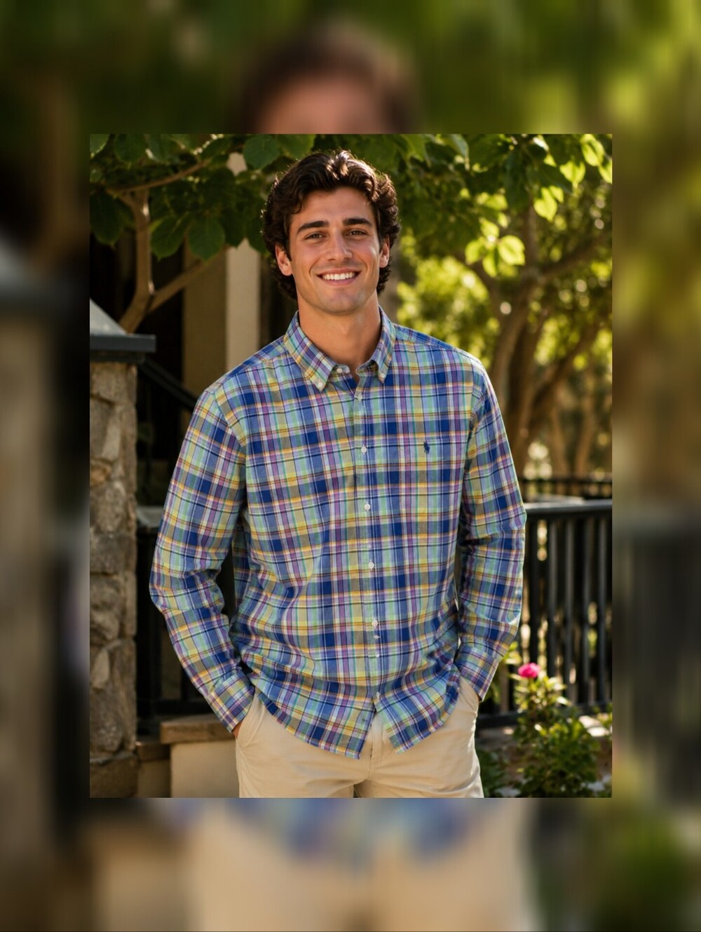 Ralph Lauren "Blake" Long Sleeve Woven Sport Shirt